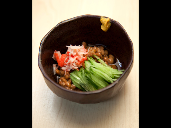 小島屋に来たら食べるべし！酢なっとう250円。