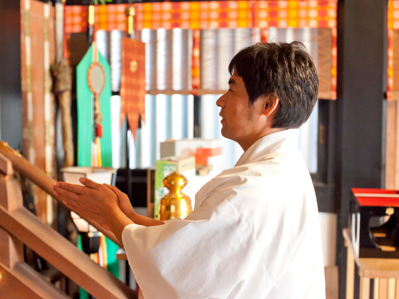 「『こち亀神社』といわれてます。これからも地域と共に発展できれば」と唐松範夫宮司。